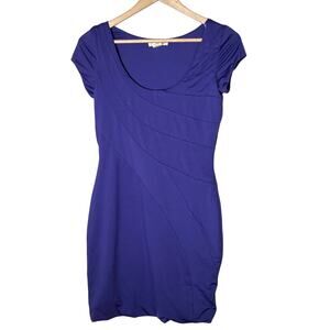 Arden B. Purple cap sleeve scoop neck sheath dress size small S B151